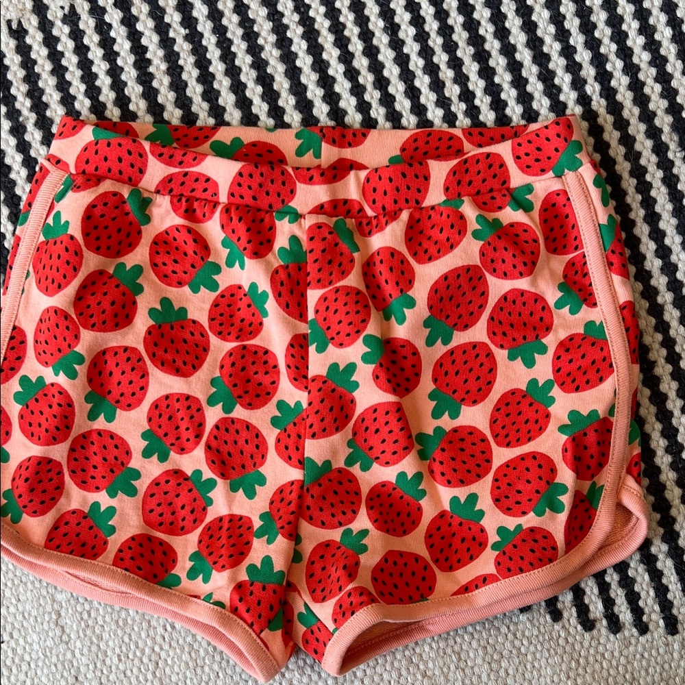 Hanna Andersson Red and Green Strawberry Shorts